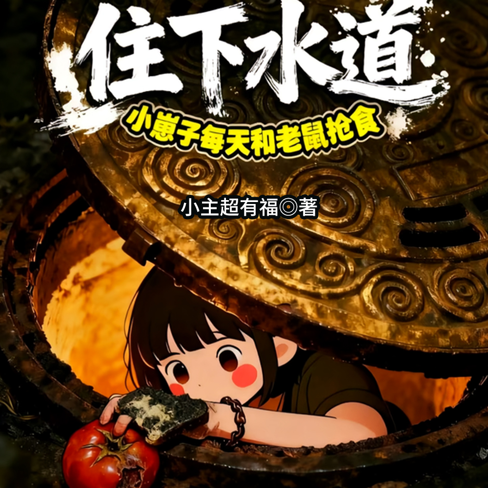 住下水道，小崽子又跟老鼠抢食